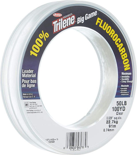 Berkley Trilene Big Game Fluorocarbon Leaders 0,91 Χιλ 40 Κιλά 68 Μέτρα