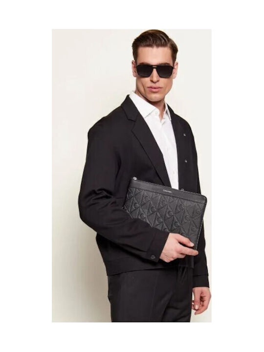 Emblem Herrentasche Schulter / Crossbody Schwarz