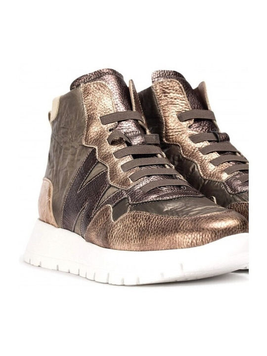 Women's Ankle Boots Platform Gold