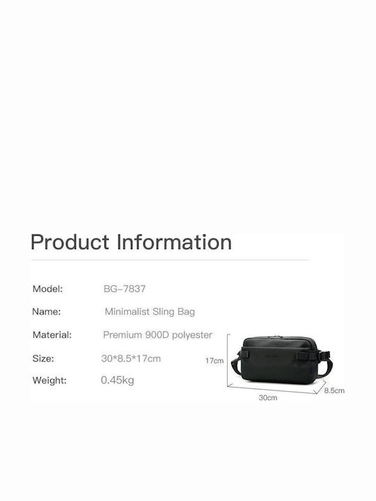 Herrentasche Schulter / Crossbody Schwarz