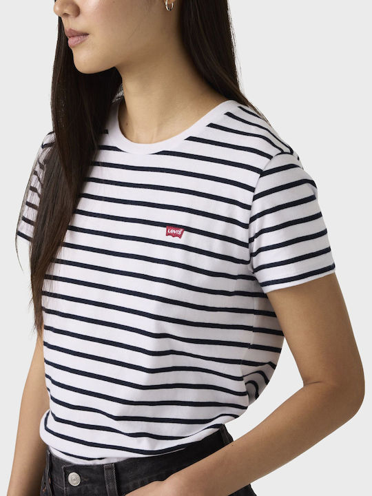 Perfect Tee Damen T-Shirt Gestreift Striped Blue