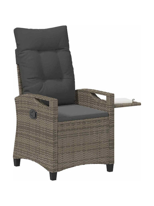 Scaun de exterior Metalic Gray 56x60x112cm