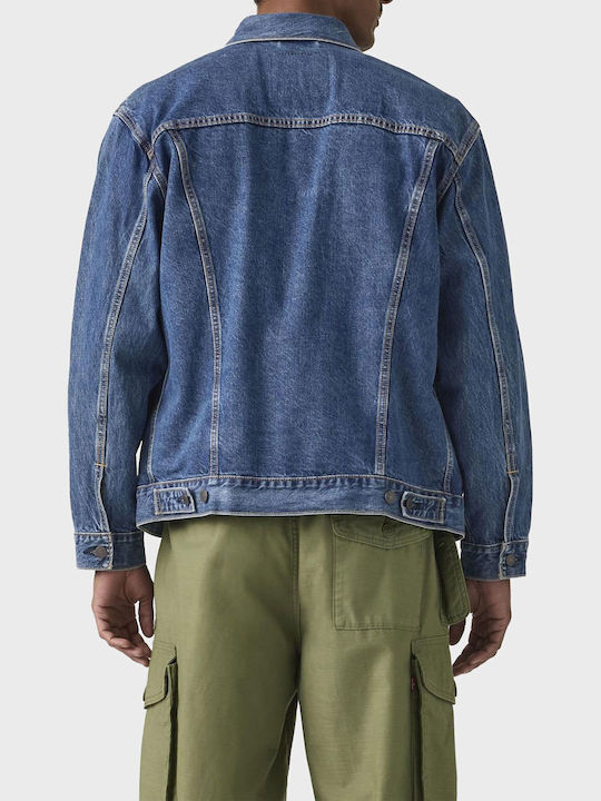 Trucker Geacă Dark Aged Denim