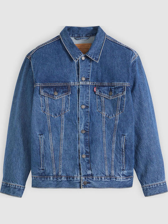 Trucker Geacă Dark Aged Denim