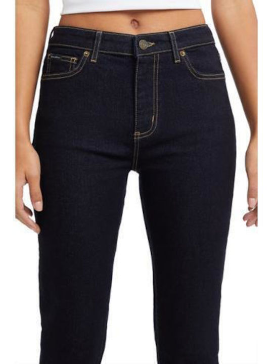 Ψηλόμεσο Γυναικείο Jean Παντελόνι σε Skinny Εφαρμογή Dark Indigo Rinse