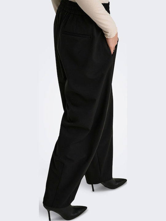 Women's Fabric Trousers Black
