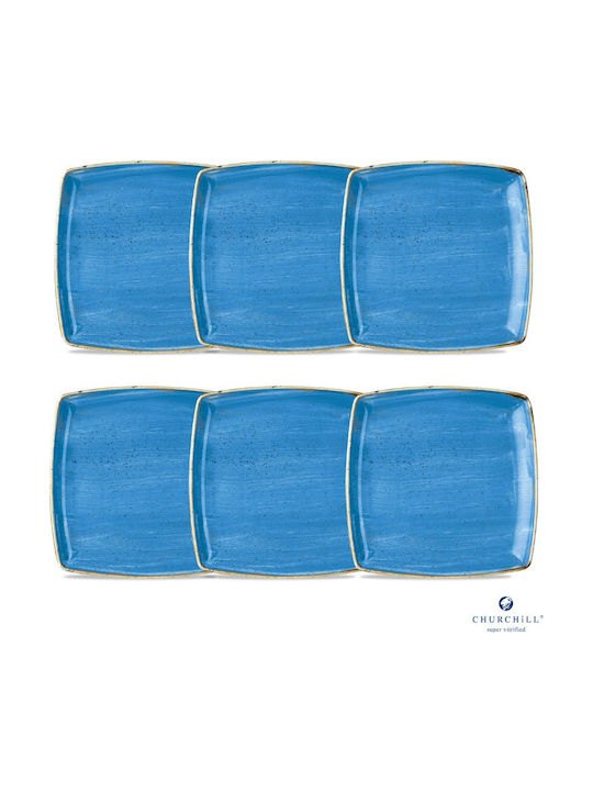 Churchill 1795 Serving Platter Square made of Porcelain Blue 26cm