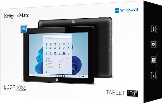 Kruger & Matz Edge 1089 10.1Inches Tablet (4GB/128GB) Black