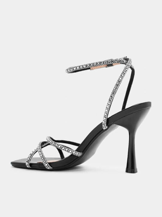 Sandals with Strass Black