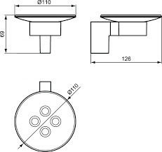 Ideal Standard Съд за сапун Стъклен 4015234823758 Ideal Standard Съд за сапун Стъклен 4015234823758
