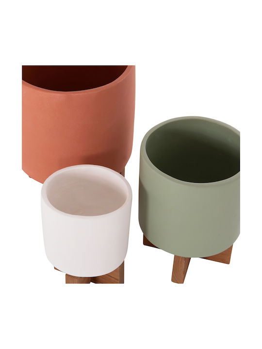 HomeMarkt Комплект 3 Саксии Бетонни