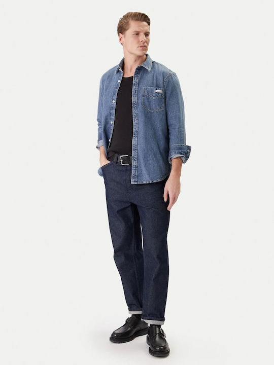 Long-sleeved Denim Shirt Vintage Indigo