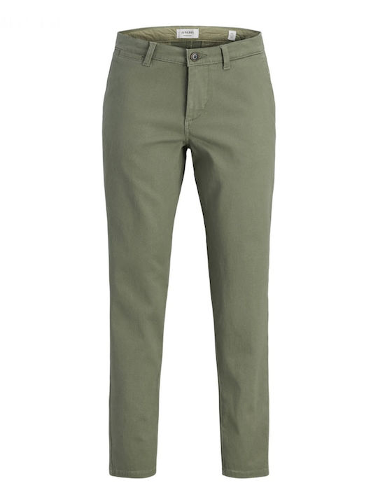 Παντελόνι Chino Ελαστικό σε Slim Εφαρμογή Λαδί