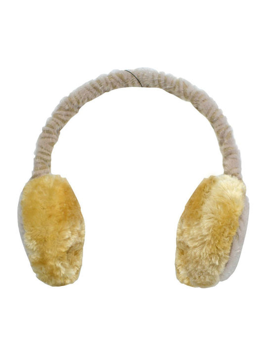 Γυναικείο Earmuff Πλεκτό σε Μπεζ χρώμα