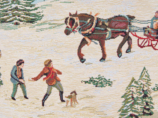 Signare Decorative Pillow Case 45x45cm Christmas Sleigh