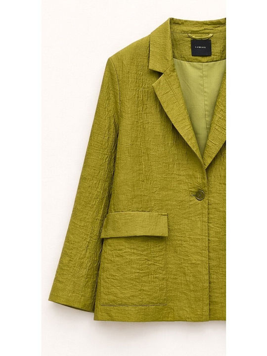 Lumina Long Women's Blazer Green