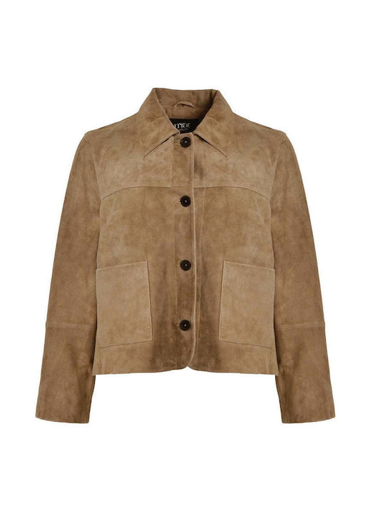 Women's Cardigan with Buttons Beige