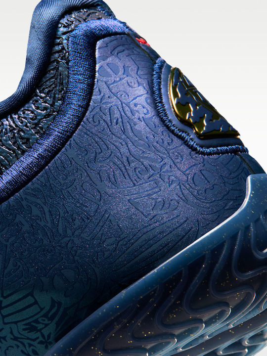 LeBron 23 Low Basketball Shoes Midnight Navy / Metallic Gold / University Red