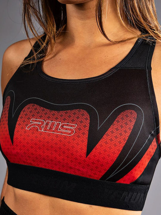 Women's Sports Bra without Padding Black/red