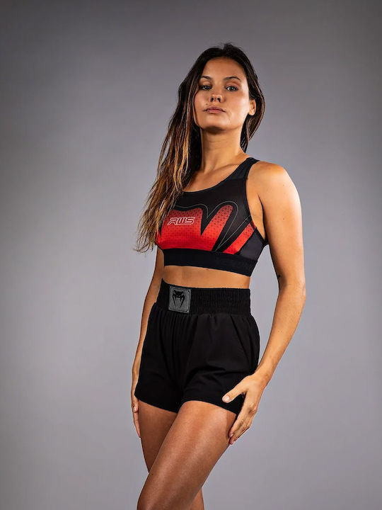 Women's Sports Bra without Padding Black/red