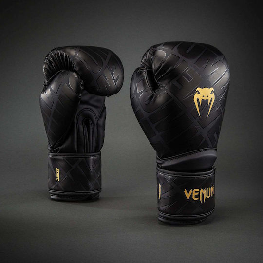 Venum Contender Γάντια Πυγμαχίας για Αγώνα Μαύρα