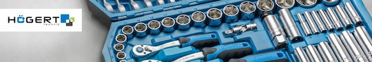 Högert Technik Καρυδάκι Εξάγωνο Μακρύ με Καρέ Υποδοχής HEX, 1/2" Διάμετρος 10mm