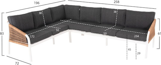 Living Room Set 2 Pieces White Living Room Set 2 Pieces White