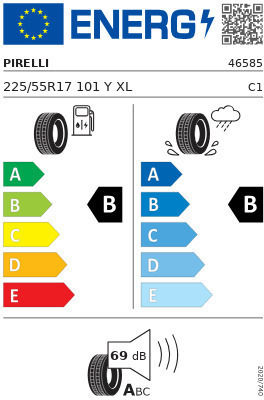 Pirelli 225/55R17 101Y XL Лятна Автомобилна Гума за Пътнически Автомобил