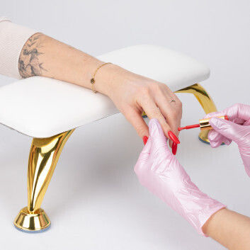 Maniküre-Kissen Molly Nails Weiß Gold