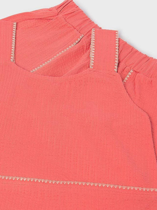 Kinder-Set mit Shorts Sommer 2Stück Salmon Pink