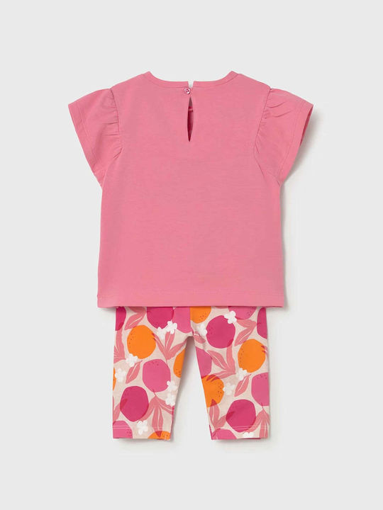 Kinder-Set mit Leggings Sommer 2Stück Geranium