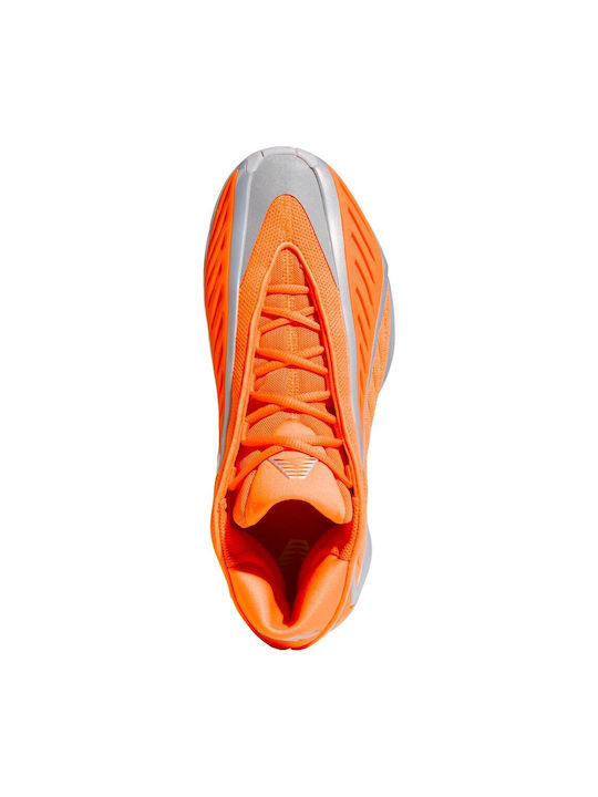 Anthony Edwards 2 All-Star High Basketball Shoes Lucid Orange Silver Metallic Grey One