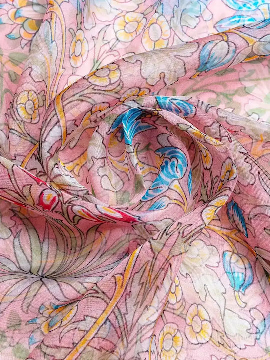 Signare Women's Silk Scarf Pink