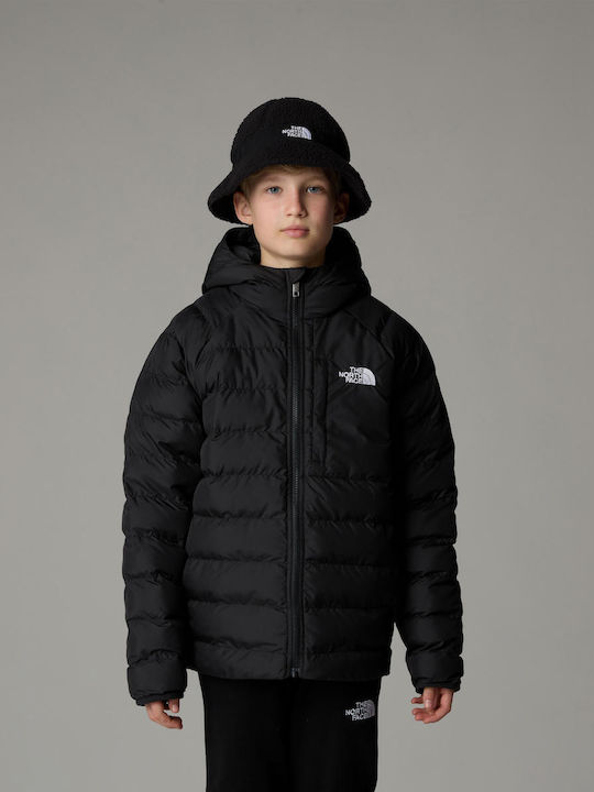 Kids' Sports Jacket Double Sided with Hood Tnf Black Perrito