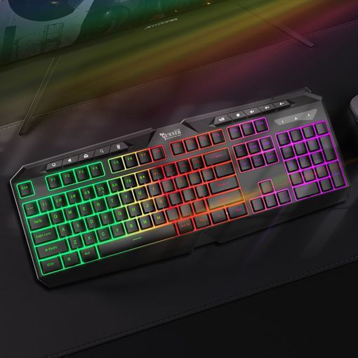 Swissten Gaming Πληκτρολόγιο με RGB φωτισμό (Αγγλικό US)