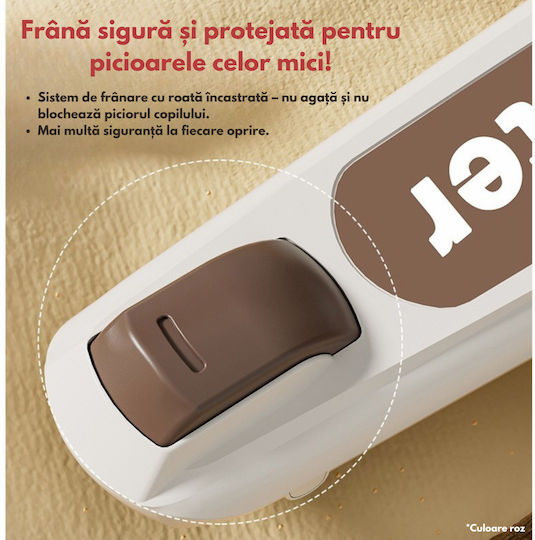 Qova Kinderroller Klappbar 3-Rad für 3+ Jahre Beige