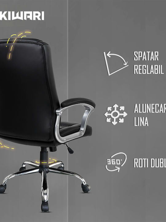 Scaun de Birou cu Înclinare Negru