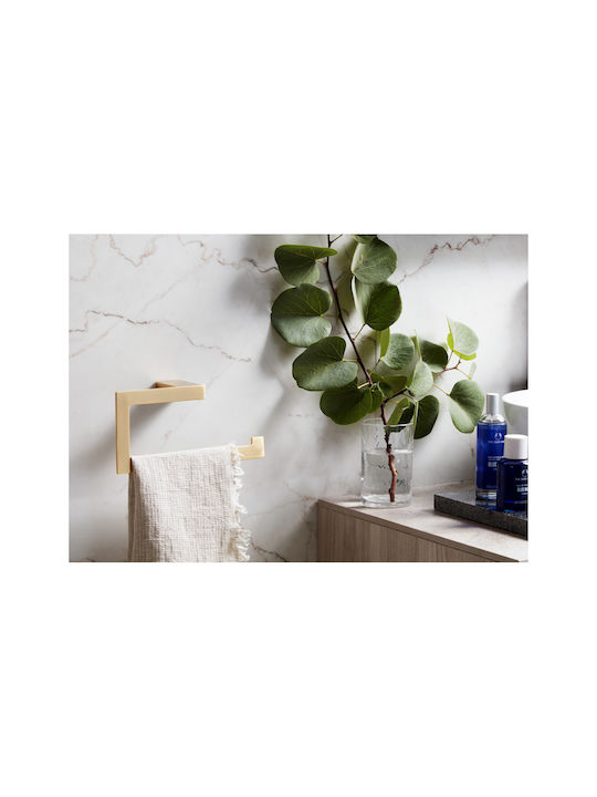 Bronze Art Single Wall-Mounted Bathroom Ring ​23x10cm Silver