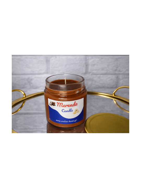 Aromatic Soy Candle Merenda in Jar with Merenda Brown Perfume 200g