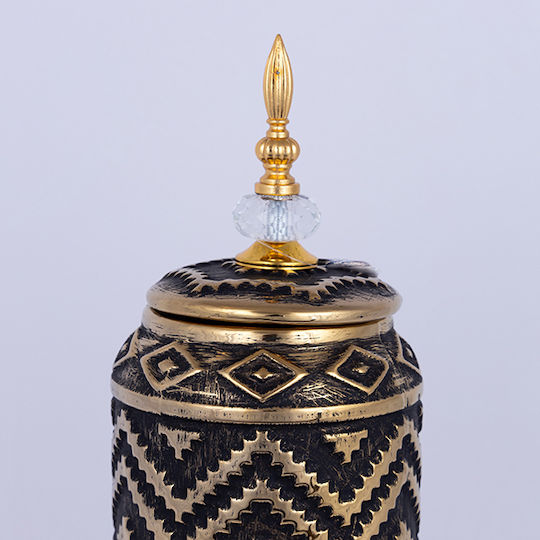 Σετ Βάζα Κεραμικά Μαύρα Φ15xΥ42.2cm 2τμχ