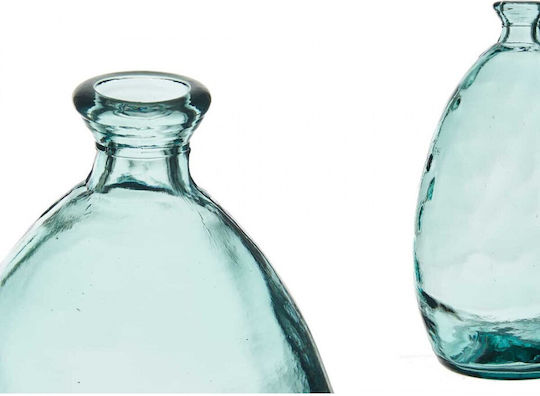 Atmosphera Βάζο Γυάλινο Τιρκουάζ Φ16xΥ29cm