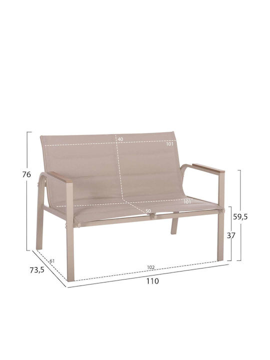 Garten- und Outdoor-Möbelsets 4 Stück Cappuccino