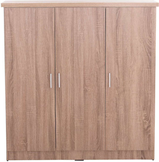 Тройна врата Гардероб Рафтове Sonama Oak 116x40x123см