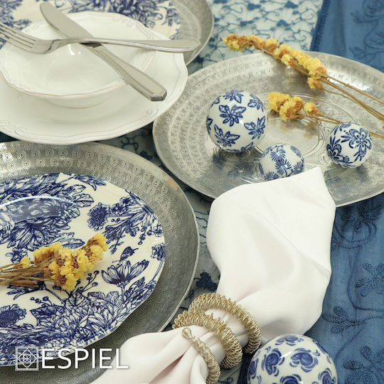 Decorative Spheres Assort Feg310k6 Φ4cm Blue White Porcelain