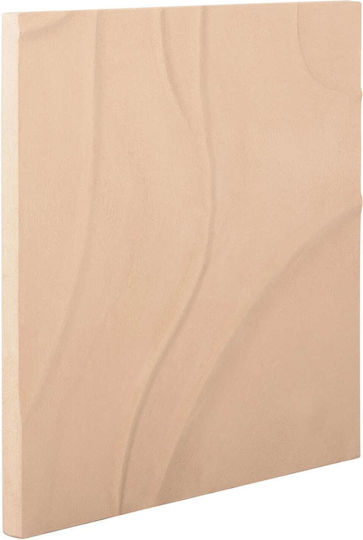 Quadratisches Gemälde Fb94520 MDF Beige 80x4 Dicke X80cm