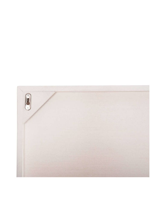 Rectangular Painting Fb94531 MDF Off-White Color - Beige Decoration 80x4.5 Thickness X120cm