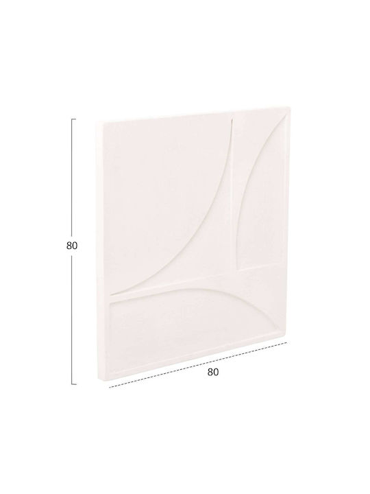 Πινακας Τετραγωνος Fb94508 Mdf Υπολευκο Χρωμα 80x4 Πάχος X80υεκ