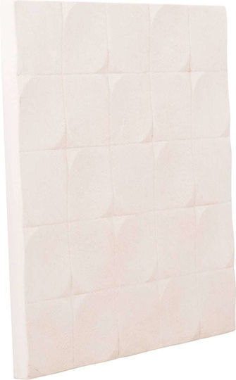 Quadratisches Gemälde Fb94516 MDF Off-White Farbe 80x4,5 Dicke X80cm
