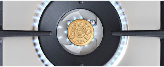Bertazzoni Εστία Φυσικού Αερίου Αυτόνομη Inox 60.2x52.2εκ. Ασημί