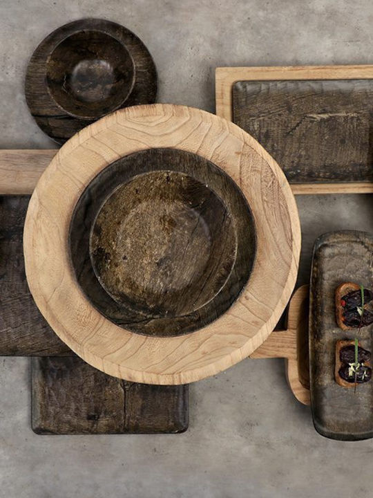 Espiel Pine Πιατέλα Σερβιρίσματος Ορθογώνια Ξύλινη Πράσινη 20.5x8.5εκ.
